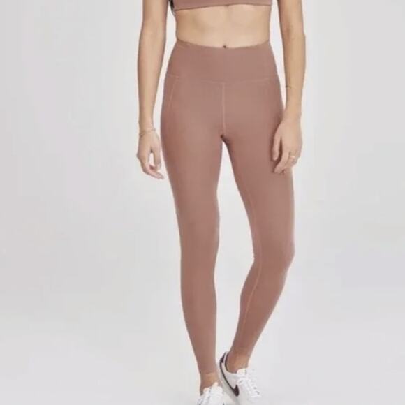 Girlfriend Collective Pink High Rise Athleisure Leggings Size Medium - Picture 1 of 8